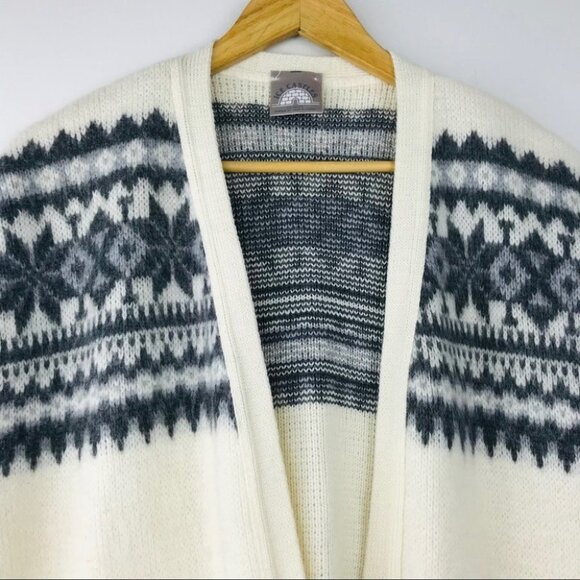 Ice Castles Drops Design  cap sleeve white cardigan size M - Picture 6 of 14